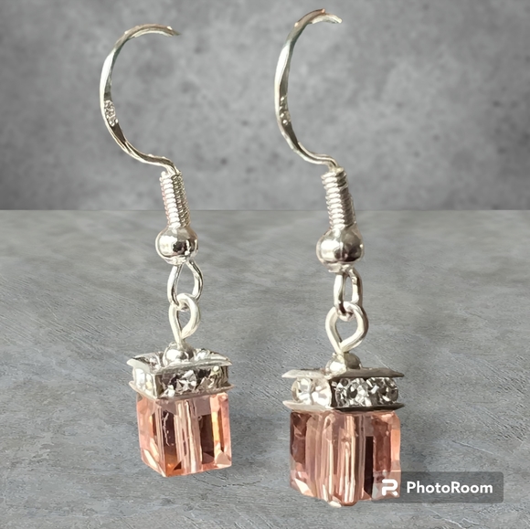 925 Silver & Austrian Crystal Earrings - Picture 1 of 4